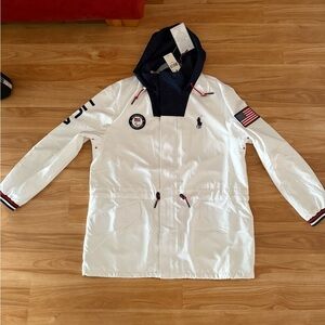 NWT Polo Ralph Lauren USA PARALYMPIC Team Jacket "2020" WHITE  - Sz Medium